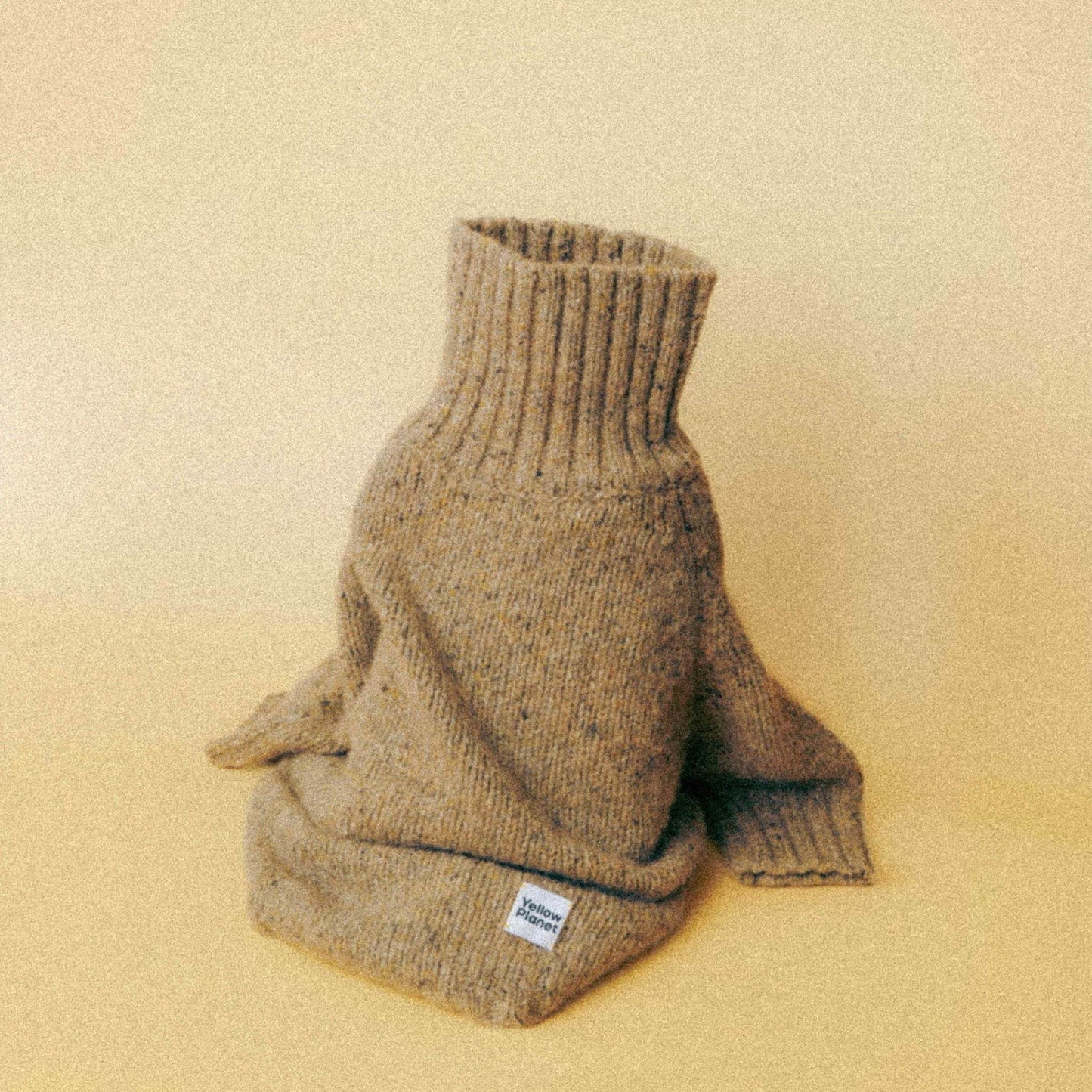 Gentle Dog Series Alpaca-Wool Tweed Pet Sweater Brown Tweed