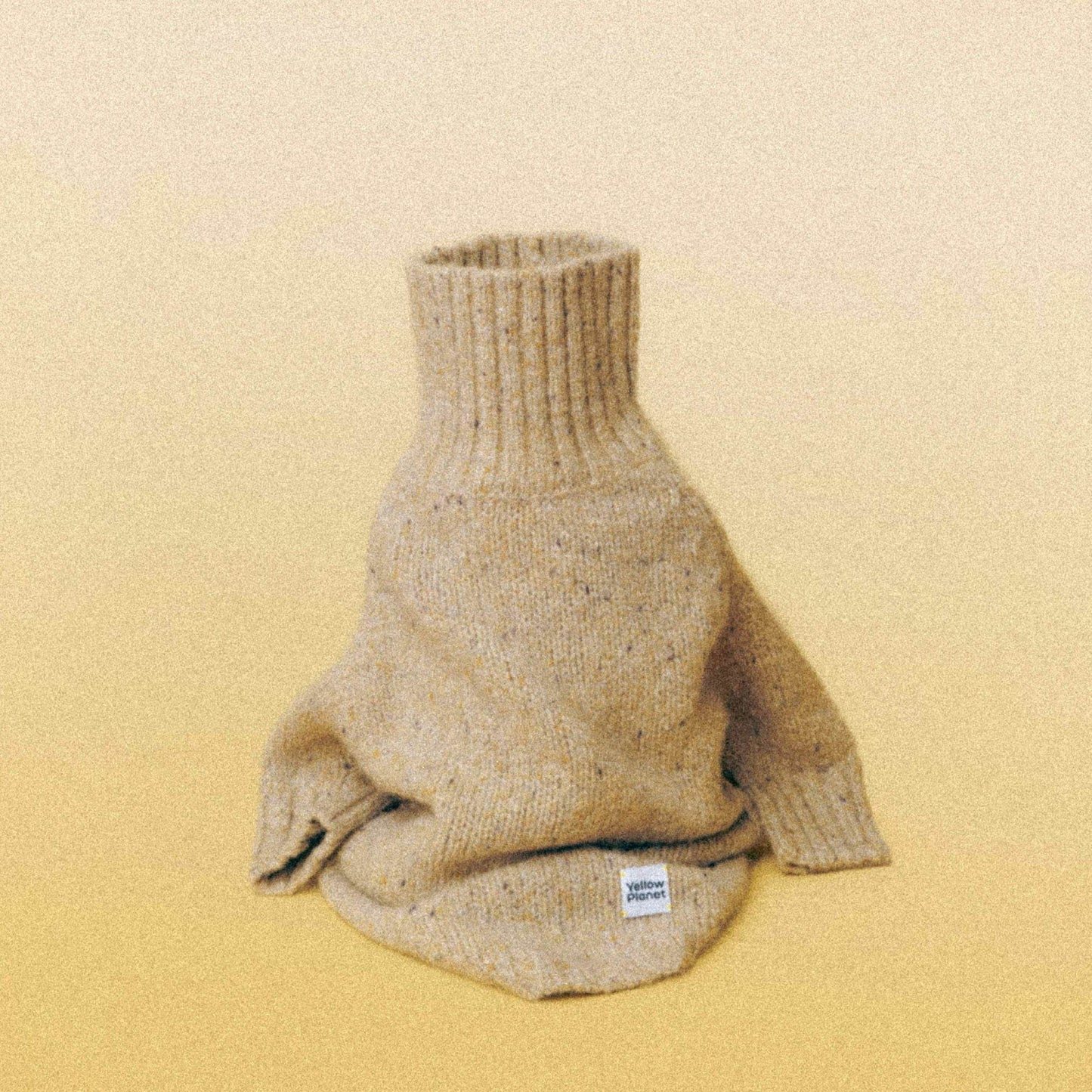Gentle Dog Series Alpaca-Wool Tweed Pet Sweater Oatmeal Tweed