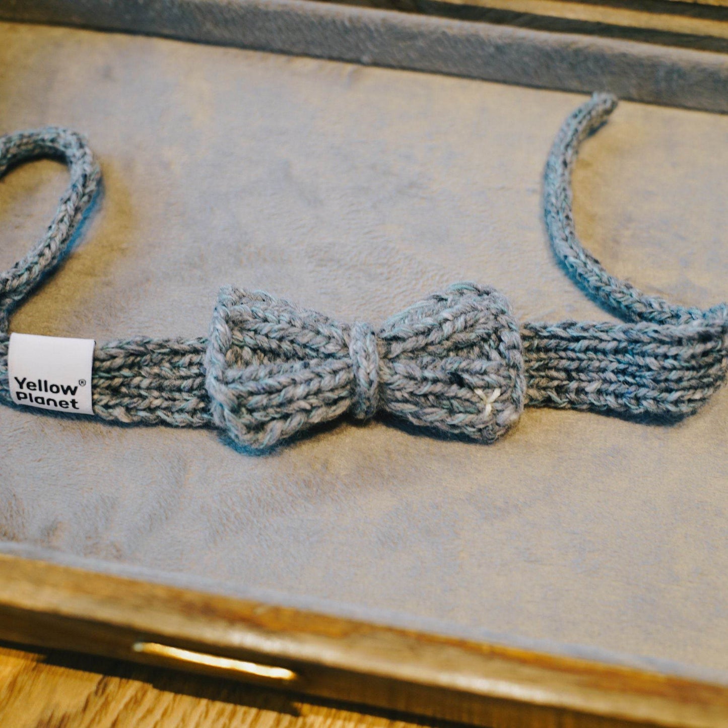 Funky Gentle Dog Series | Hand-Knitted Bow Tie in Alpaca & Wool Blend