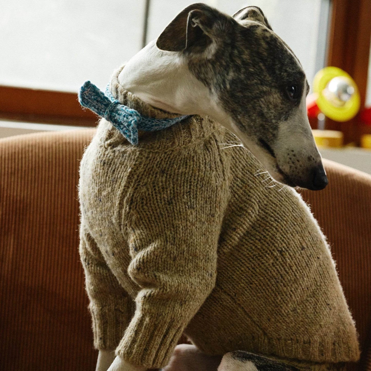 Gentle Dog Series Alpaca-Wool Tweed Pet Sweater