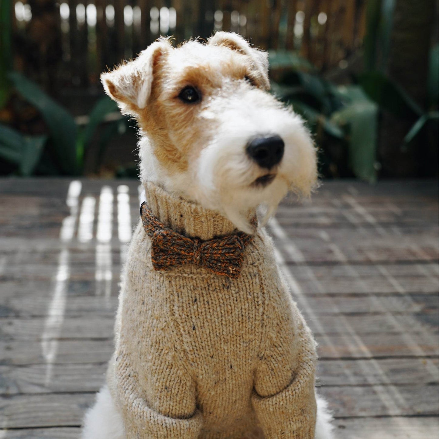 Gentle Dog Series Alpaca-Wool Tweed Pet Sweater