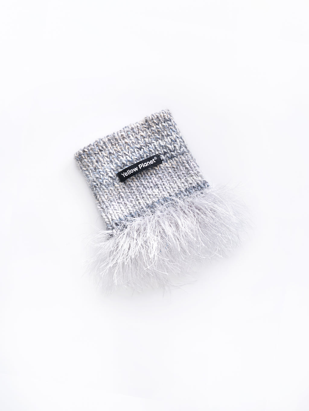 Hand-Knitted "Duality" Wool & Sea Anemone Yarn Fringe Snood