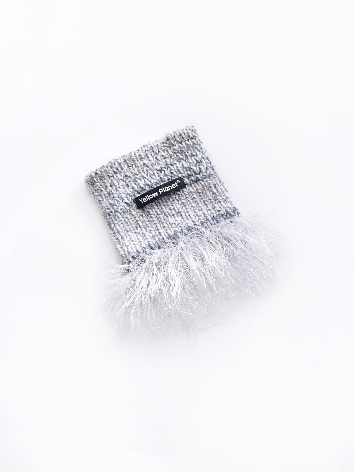 Hand-Knitted "Duality" Wool & Sea Anemone Yarn Fringe Snood