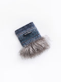 Hand-Knitted "Duality" Wool & Sea Anemone Yarn Fringe Snood