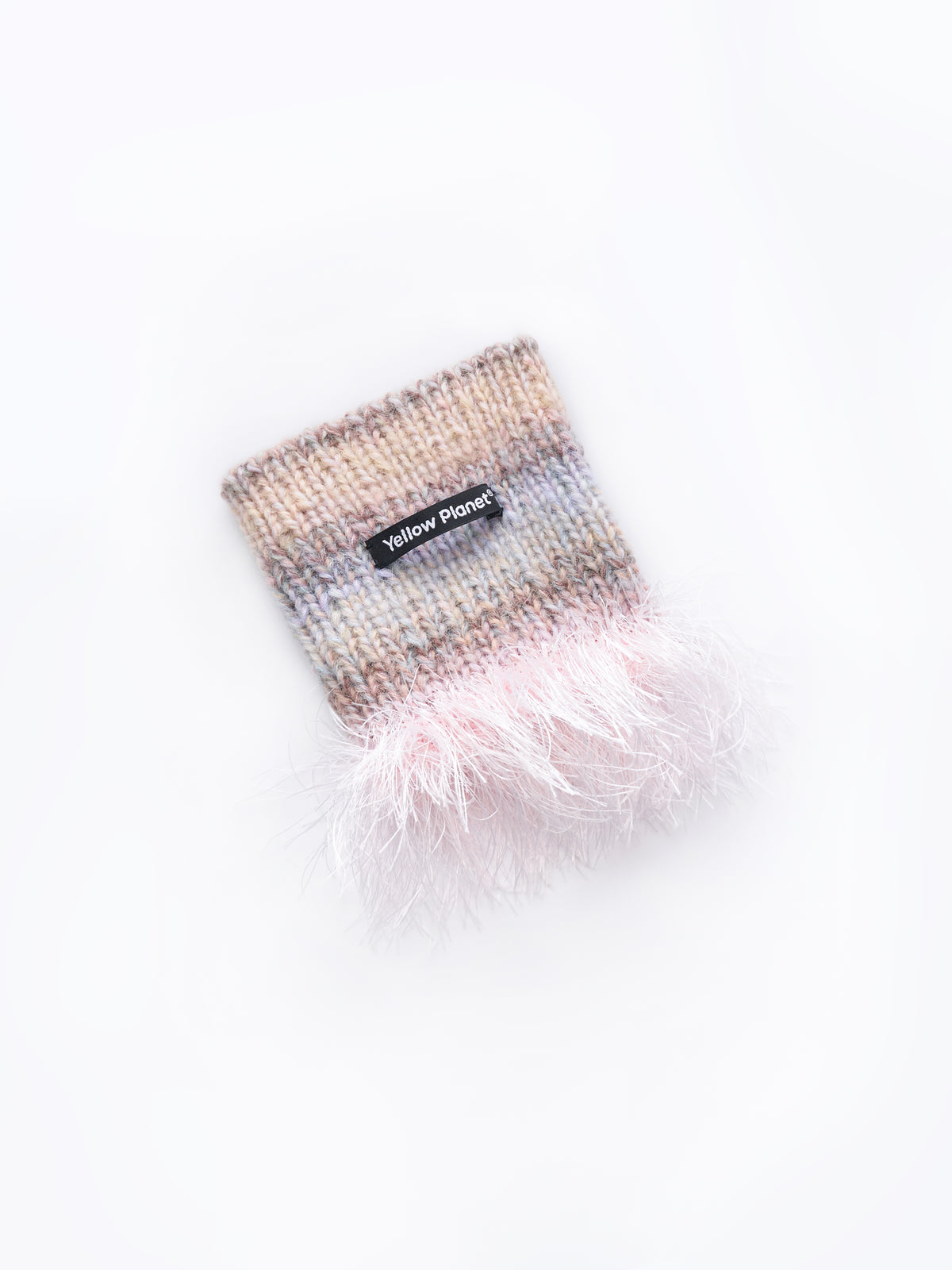 Hand-Knitted "Duality" Wool & Sea Anemone Yarn Fringe Snood