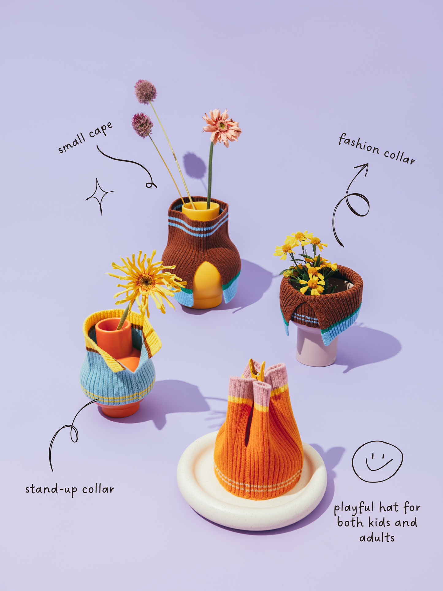 Color Heal Series Multifunctional Merino Wool Collar for Pets & Humans