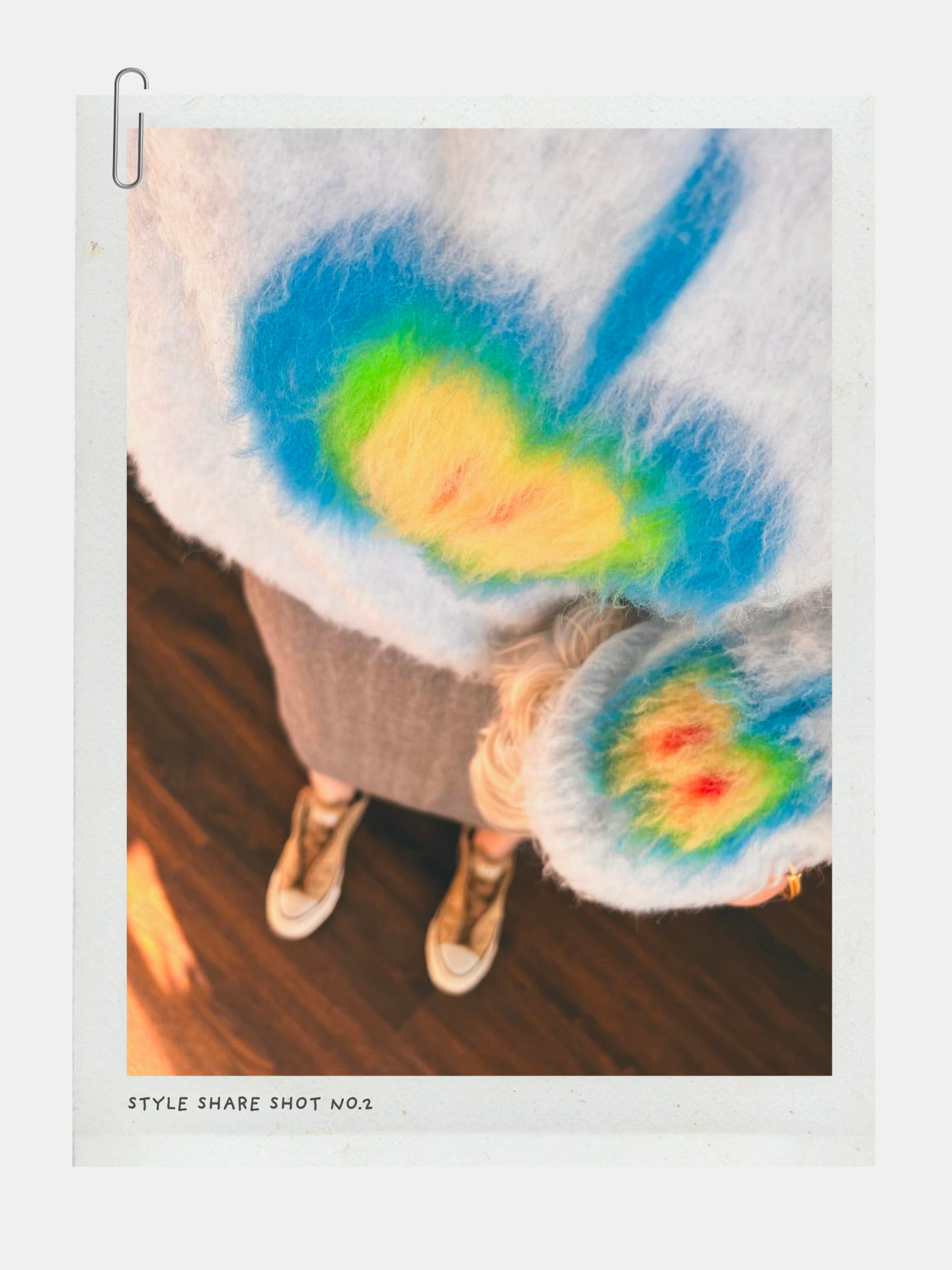 Yellow Market シリーズ アーティストコラボ フルーツ柄ブラッシングニット［大人用］