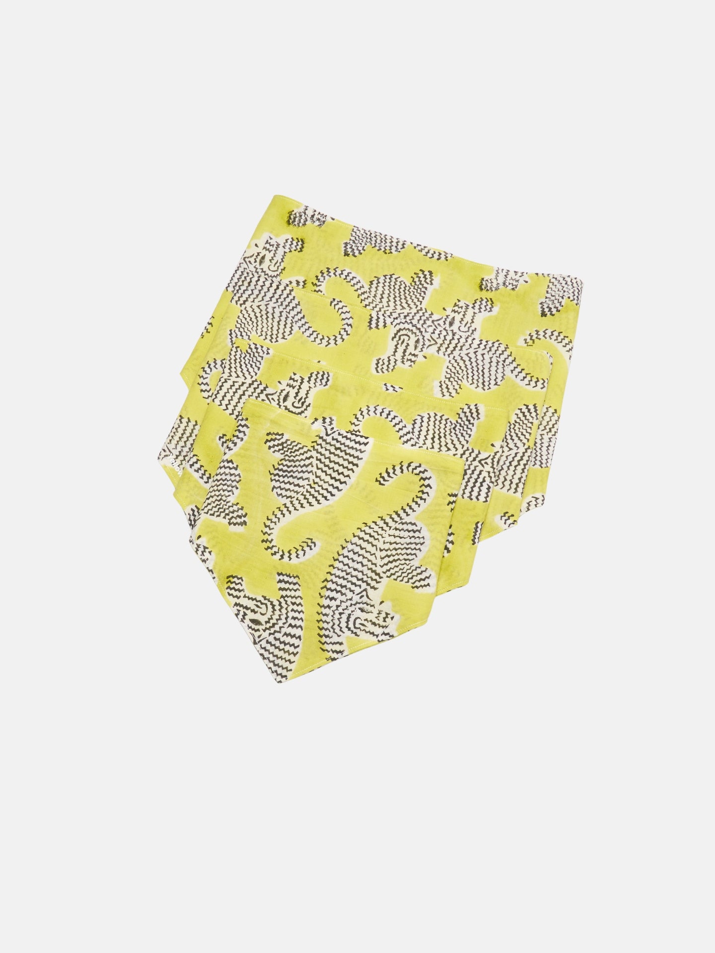 Local Remix シリーズ ブロックプリント インド綿 バンダナ