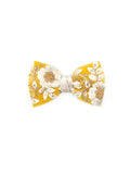 BALOVESYOU Jardin Baroque pet hair clip in Velvet with a floral bow and decorative flower detail