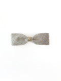 BALOVESYOU Stardust pet hair clip in Silver with delicate gold embroidered details.