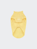 Colorful Daily AIRWave dog tank in Pale Yellow with a lightweight wavy textured fabric.
