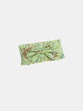 Colorful Daily Nature's Verse Bow Neckpiece in Forest Green, crafted from crinkled cotton fabric.