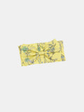 Colorful Daily Nature's Verse Bow Neckpiece in Forest Yellow, crafted from crinkled cotton fabric.