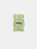 Colorful Daily Nature's Verse Gentle Wave dog ear snood in Forest Green, crafted from lightweight crinkled cotton.