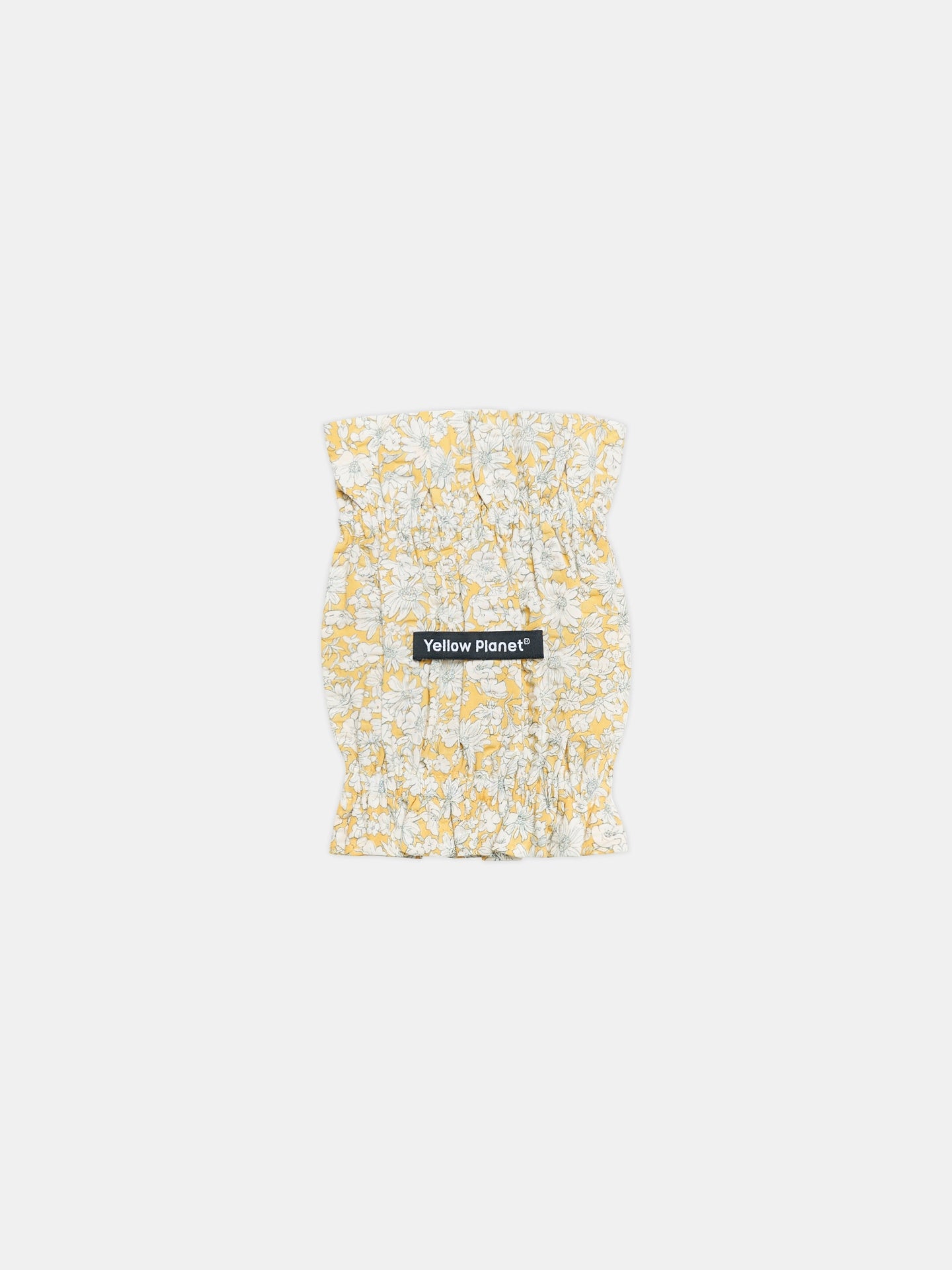 Colorful Daily Nature's Verse Gentle Wave Snood in Daisy, featuring a soft floral print and lightweight cotton fabric for long-eared dogs.