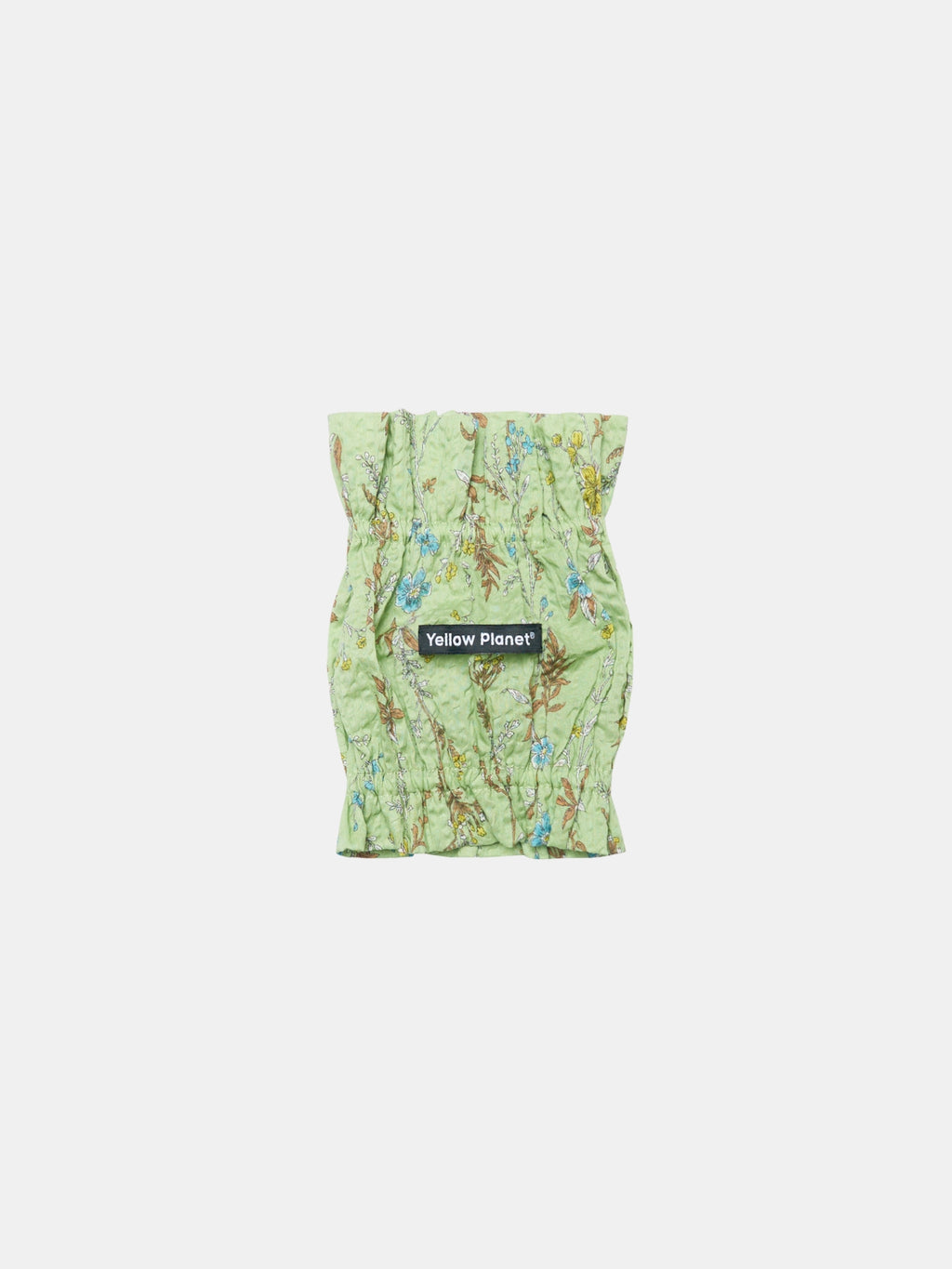 Colorful Daily Nature's Verse Gentle Wave Snood in Forest Green, featuring a vintage-inspired botanical print and lightweight cotton fabric for long-eared dogs.