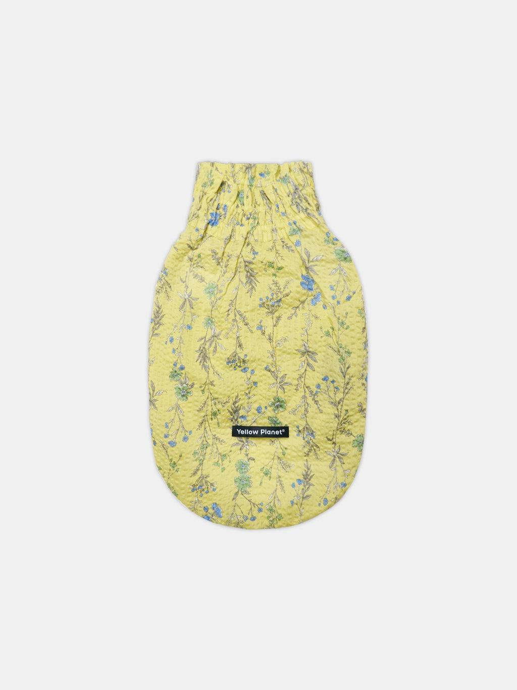 Colorful Daily Nature's Verse Gentle Wave Tank in Forest Yellow, featuring a vintage-inspired floral print and lightweight cotton fabric for spring and summer wear.