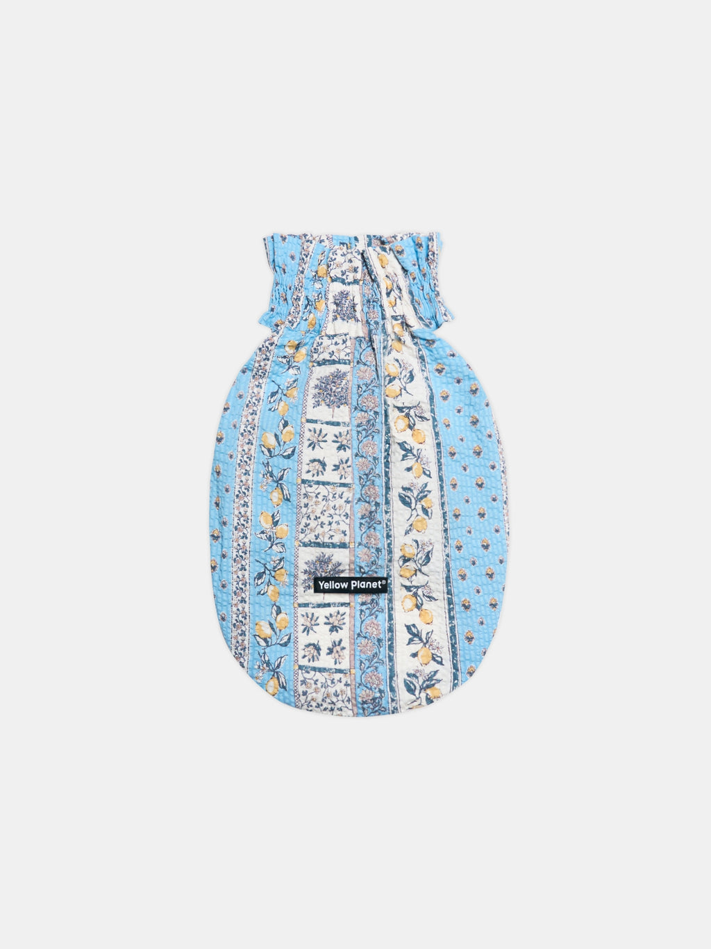 Colorful Daily Nature's Verse Gentle Wave Tank in Limoncello, featuring a vintage-inspired print and lightweight cotton fabric for spring and summer wear.