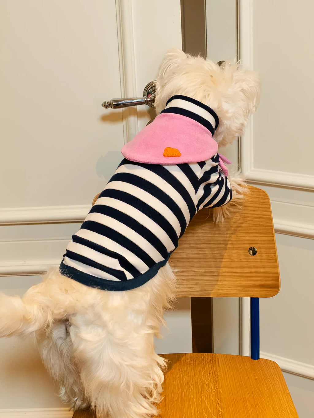 Colorful Daily Series Color Yarn-dyed Pet Bandana - Yellow Planet