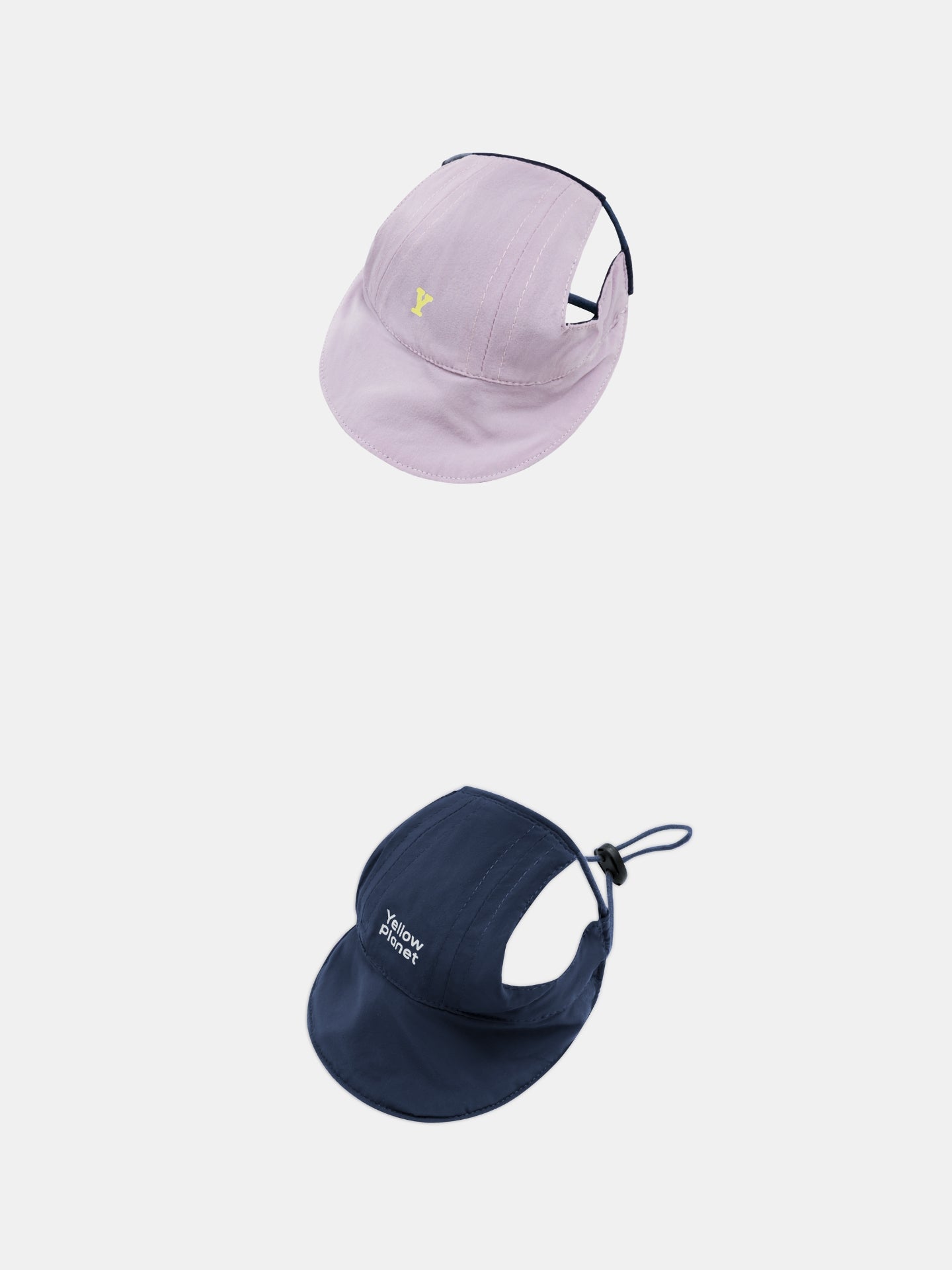 Oasis 3-in-1 reversible lightweight dog cap in L.Purple & Navy, made with UPF 50+, cooling and water-repellent fabric.