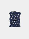 Oasis Polka Dot UV Cooling Dog Ear Snood in Navy, crafted with breathable structured fabric for long-eared dogs.