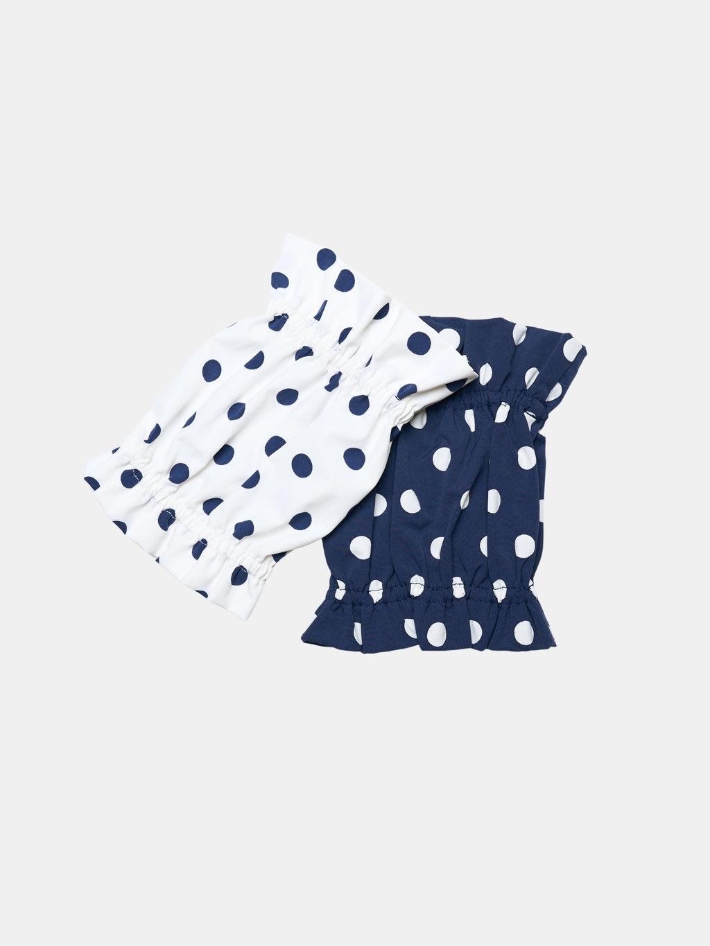 Oasis Polka Dot UV Cooling Dog Ear Snoods displayed in Navy and  other color options.