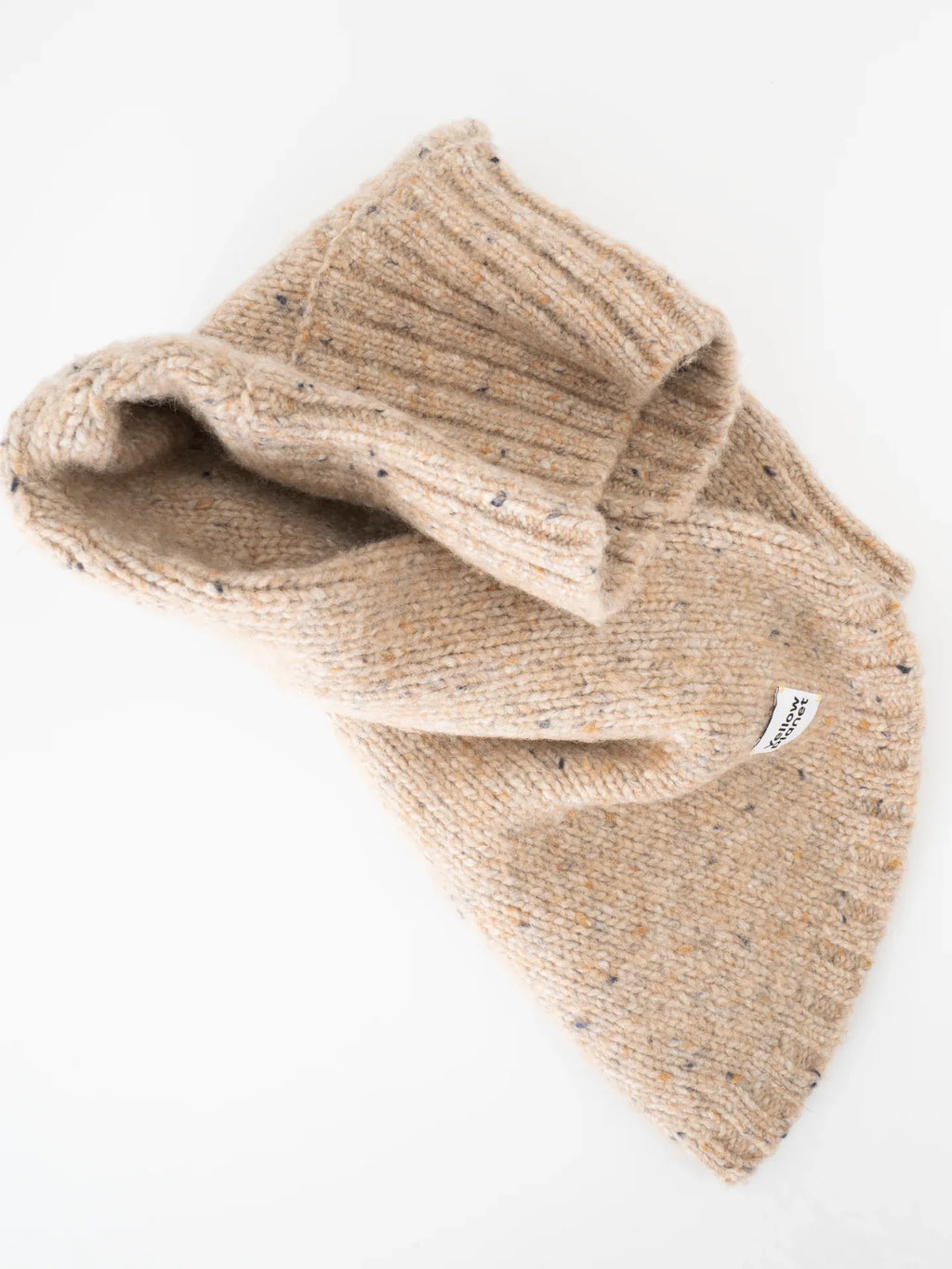 fold of the Oat Tweed fabric