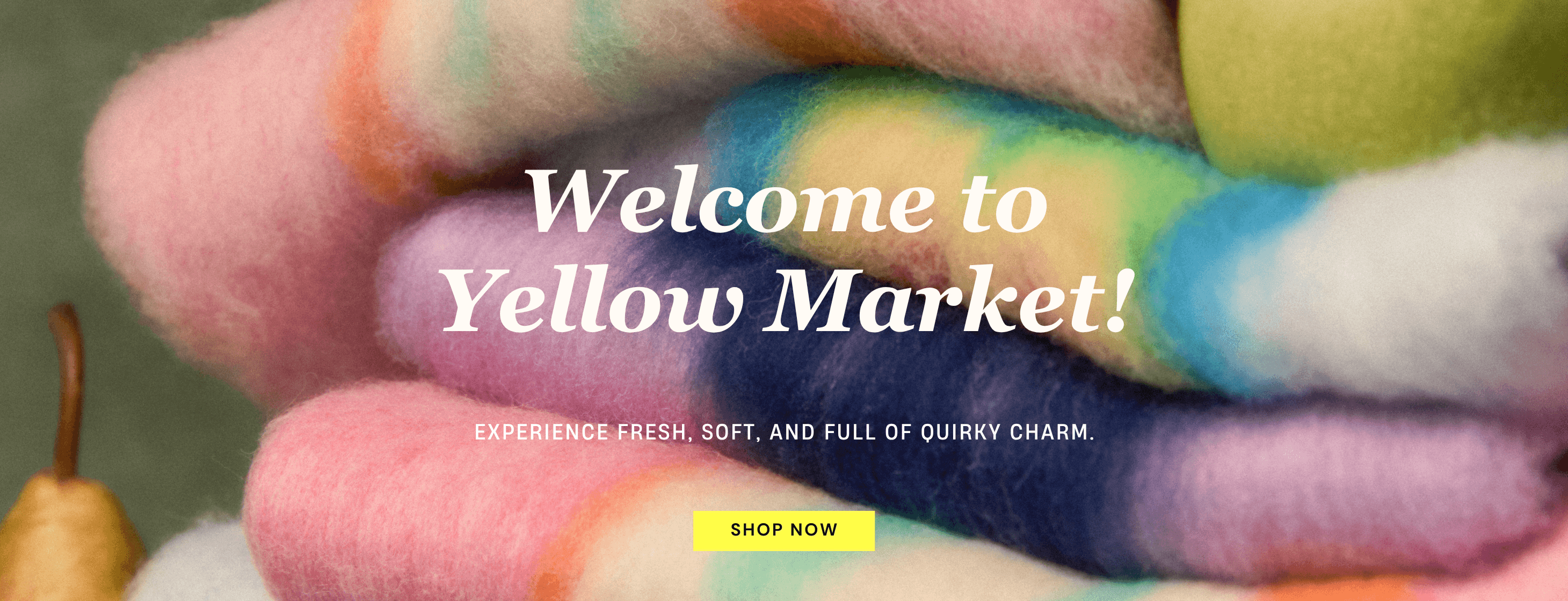 Welcome to Yellow Market main banner — Discover our exclusive Yellow Market series products.